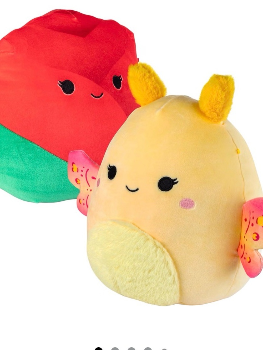 Squishmallows Reversible Sea Buddies Plush - Yellow & Red (with Green Accent)